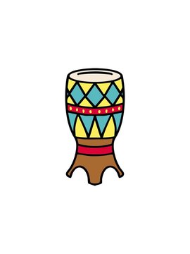 flashy sales animation of traditional brazilian surdo carnival drum