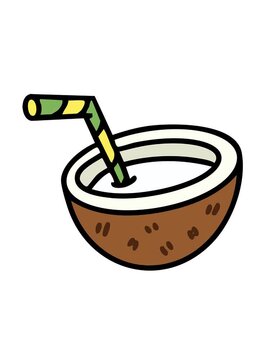 spinning motion animation of brazilian cocoloco brazilian cocktail