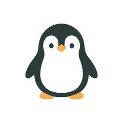 Penguin Cartoon Vector Icon Illustration © HENA
