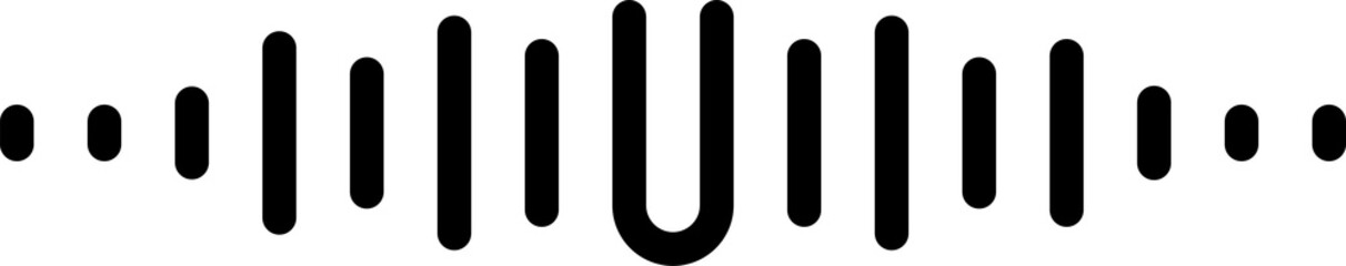 Set of 12 black and white abstract geometric shapes isolated on transparent background