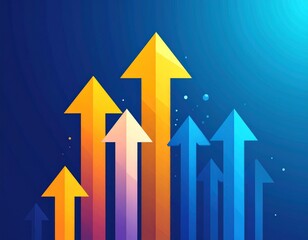 Fl&egrave;che croissance