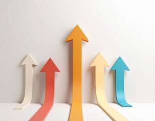 Fl&egrave;che croissance