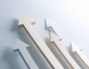 Fl&egrave;che croissance