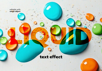 Water Drops Text Effect	
