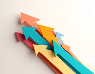 Fl&egrave;che croissance