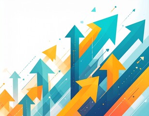 Fl&egrave;che croissance