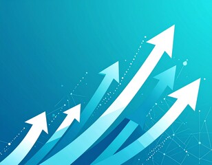 Fl&egrave;che croissance