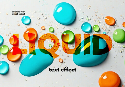 Water Drops Text Effect	
