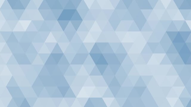 Blue retro triangle mosaic gradient tile pattern animation background