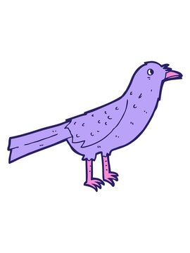 pixelize effect animation of cute cartoon character bird