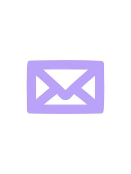 splitting effect animation of envelope letter symbol
