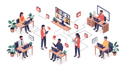 A calm professional atmosphere with a man focused on work, ideal for business presentations or office-related content.