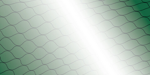 Soccer Ball illuminated green light in the Goal Net. 3D CG. High resolution.