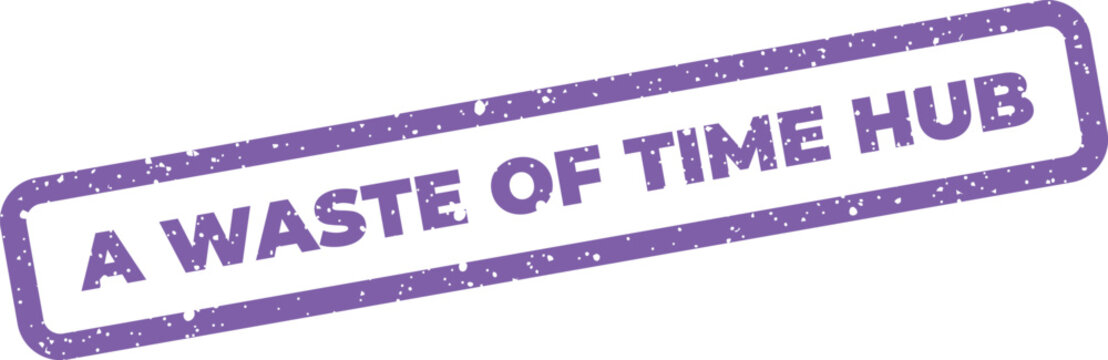 Textured rectangular mark indicating an inefficient use of resources within a central hub or network