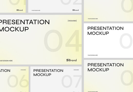 Presentation Slide Mockup for Corporate Design