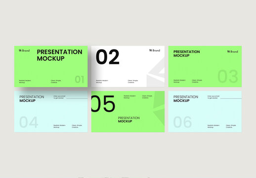 Clean Corporate Presentation Slide Mockup Template