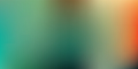 Obraz premium Abstract gradient of teal green and orange hues.