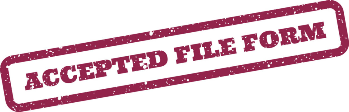 This rectangular grunge stamp with approved text is ideal for indicating successful submission of a document form