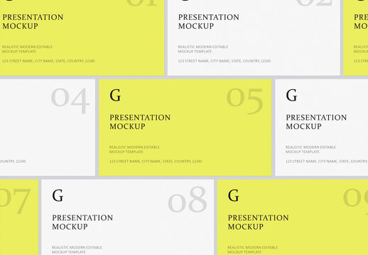 Brand Guideline Presentation Mockup