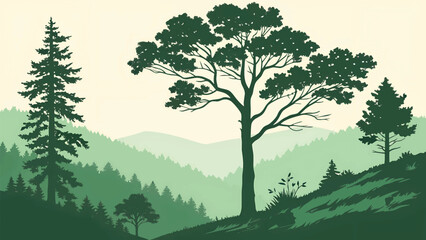 Naklejka premium International Day of Forests 2026 Celebrating Nature, Green Landscapes & Global Sustainability