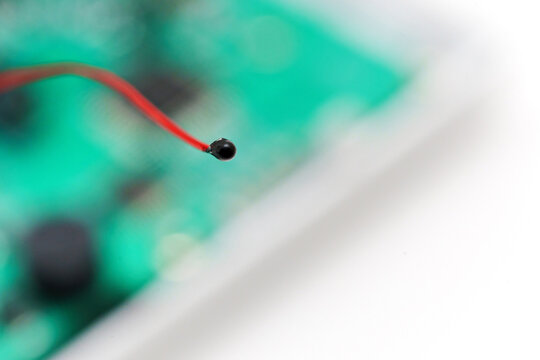 NTC thermistor sensor used in ambient temperature measurement process