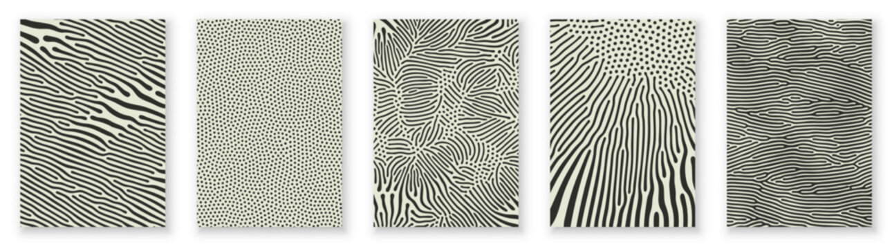 Organic pattern abstract backgrounds with color splash flow lines. Vector groovy psychedelic backgrounds with organic patterns in abstract modern trendy design