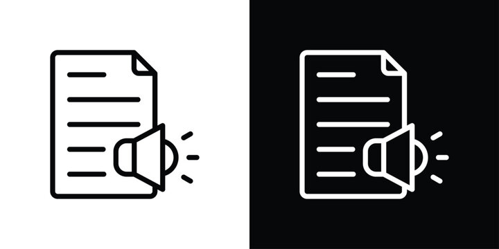 Transcript Icon Sheet Black And White
