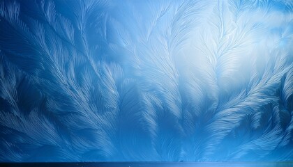 Obraz premium Frosted Glass Texture With Soft Blue Gradient Blurred Abstract Effect Clean And Elegant Background