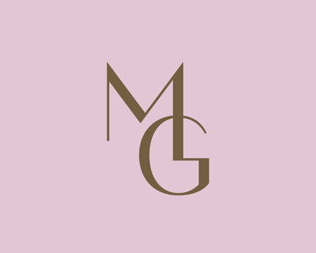 MG letter logo icon design. Classic style luxury initials monogram.