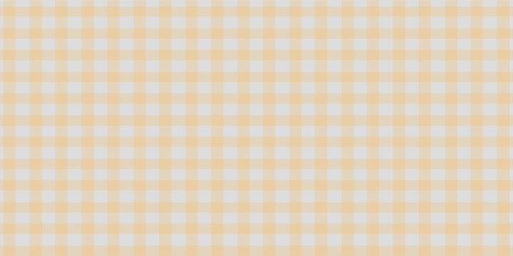 Halloween checkered tablecloth with orange plaid pattern background. Flat vector illustration isolated