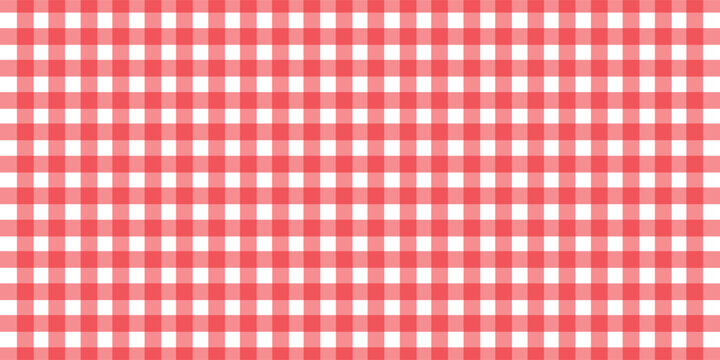 Halloween plaid tablecloth with red checkered pattern background. Isolated flat vector illustration.eps.10