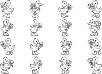 Cute Goose Spring Easter