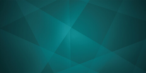 Teal Geometric Abstract Background With Soft Gradient And Polygonal Shapes For Design Use