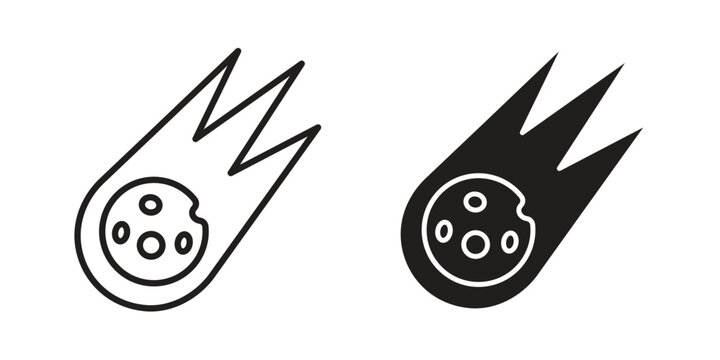 Comet icon. Trendy Flat style for graphic design, Website, UI. EPS10