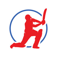 Cover drive High Quality logo Inside Unique Shape Logo Design