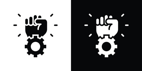 Empowerment Icon Sheet Black And White