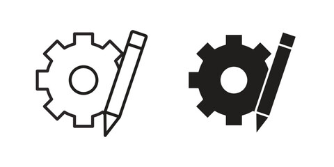 Obraz premium Customization icon. Trendy Flat style for graphic design, Website, UI. EPS10