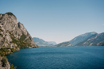 Scenic View of Lake with mountains