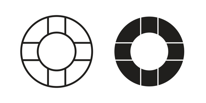 Life buoy icon. Trendy Flat style for graphic design, Website, UI. EPS10