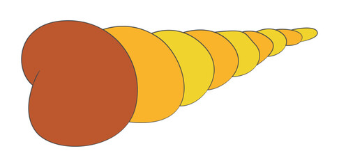 Beach conch isolated on white background