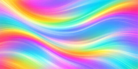 Obraz premium Abstract colorful rainbow background with bright gradient lines and a seamless wave pattern design featuring a vibrant art illustration spectrum for a decorative wallpaper backdrop