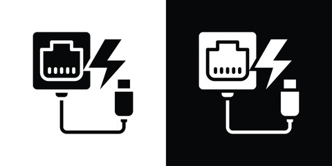 Socket Icon Sheet Black And White