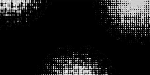 Set of black halftone dots background. dots style