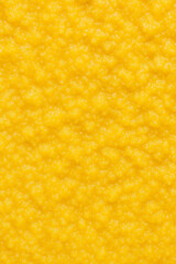 Top View of Traditional Yellow Mamaliga Cornmeal Porridge Texture Macro