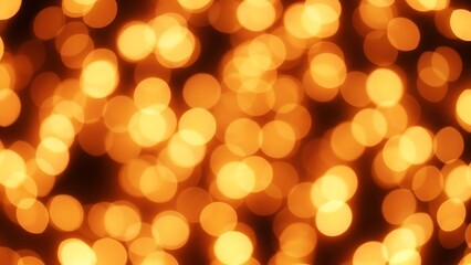 Obraz premium Golden bokeh lights on dark background golden lights blurry circles 1 abstract
