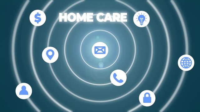 Writing note showing Home Care. Business concept for Place where showing can get the best service of comfort rendered