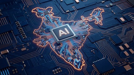 Ai technology impact on india analyzing circuit patterns digital landscape tech environment macro viewpoint future concepts