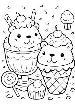 Coloring pages for painting color