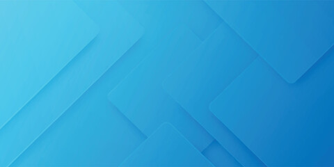Blue Abstract Geometric Background With Overlapping Rectangles and Gradient Tones