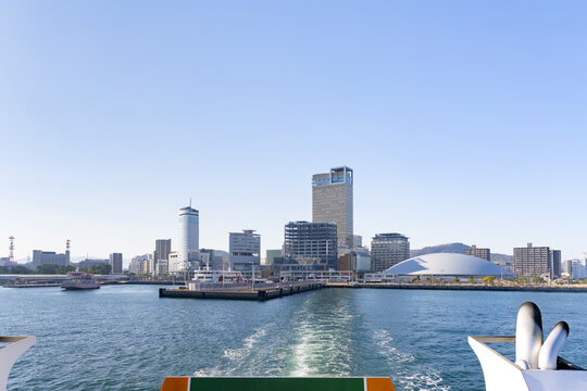 小豆島フェリー船上から見た風景